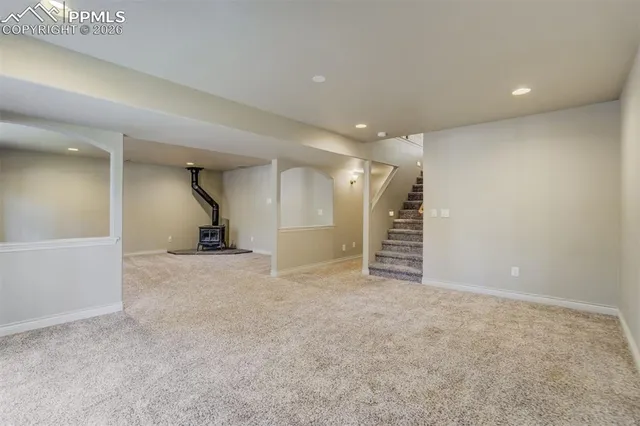 a view of an empty room