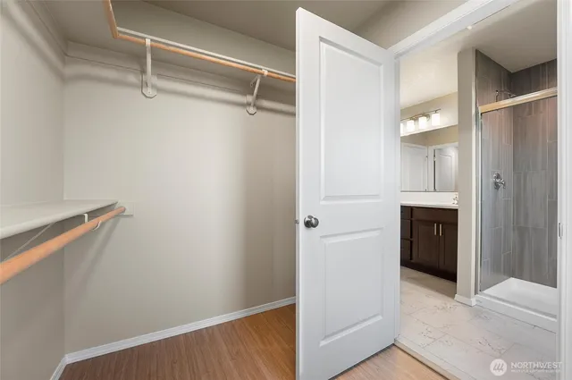 a view of walk in closet