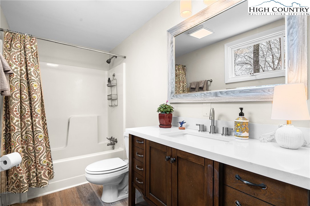 1355 Pine Run Road Boone, NC 28607 - Photo 14 of 37 a bathroom with a sink a toilet and shower