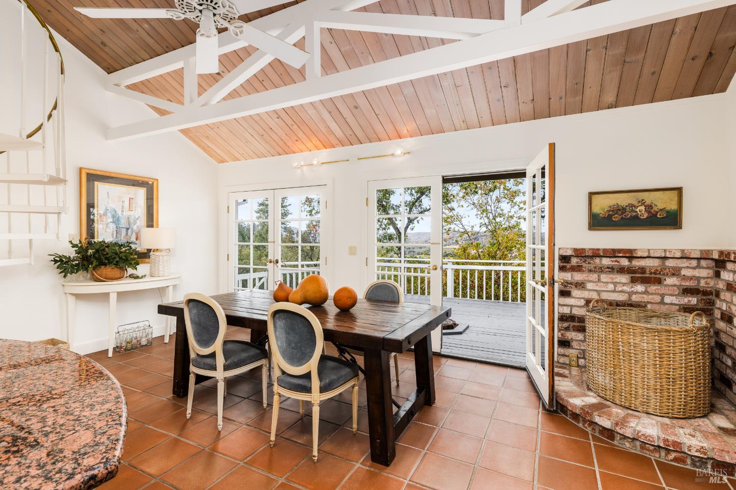 1760 Howell Mountain Road Angwin, CA 94508 - Photo 18 of 31 a dining room with furniture and large windows