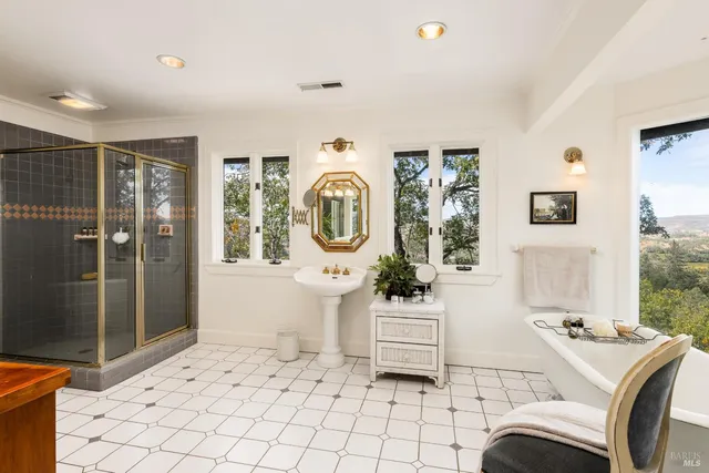 a living room with a couch and a table in it