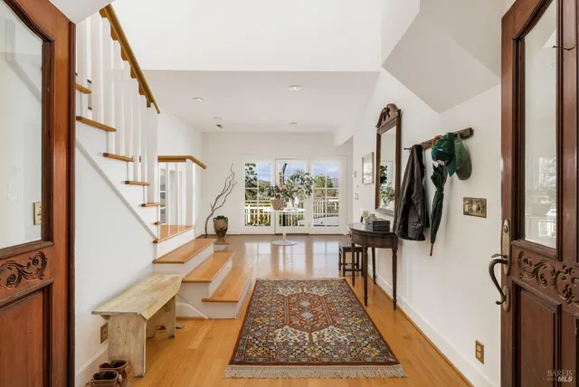 a view of a living room