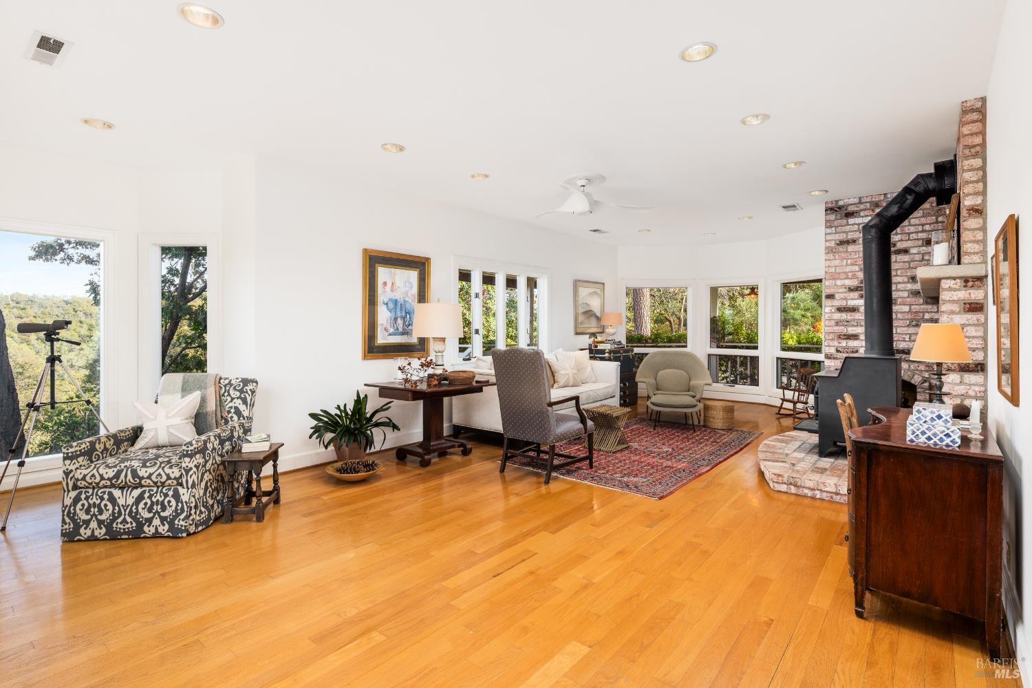 1760 Howell Mountain Road Angwin, CA 94508 - Photo 8 of 31 a view of a livingroom with furniture and a large window