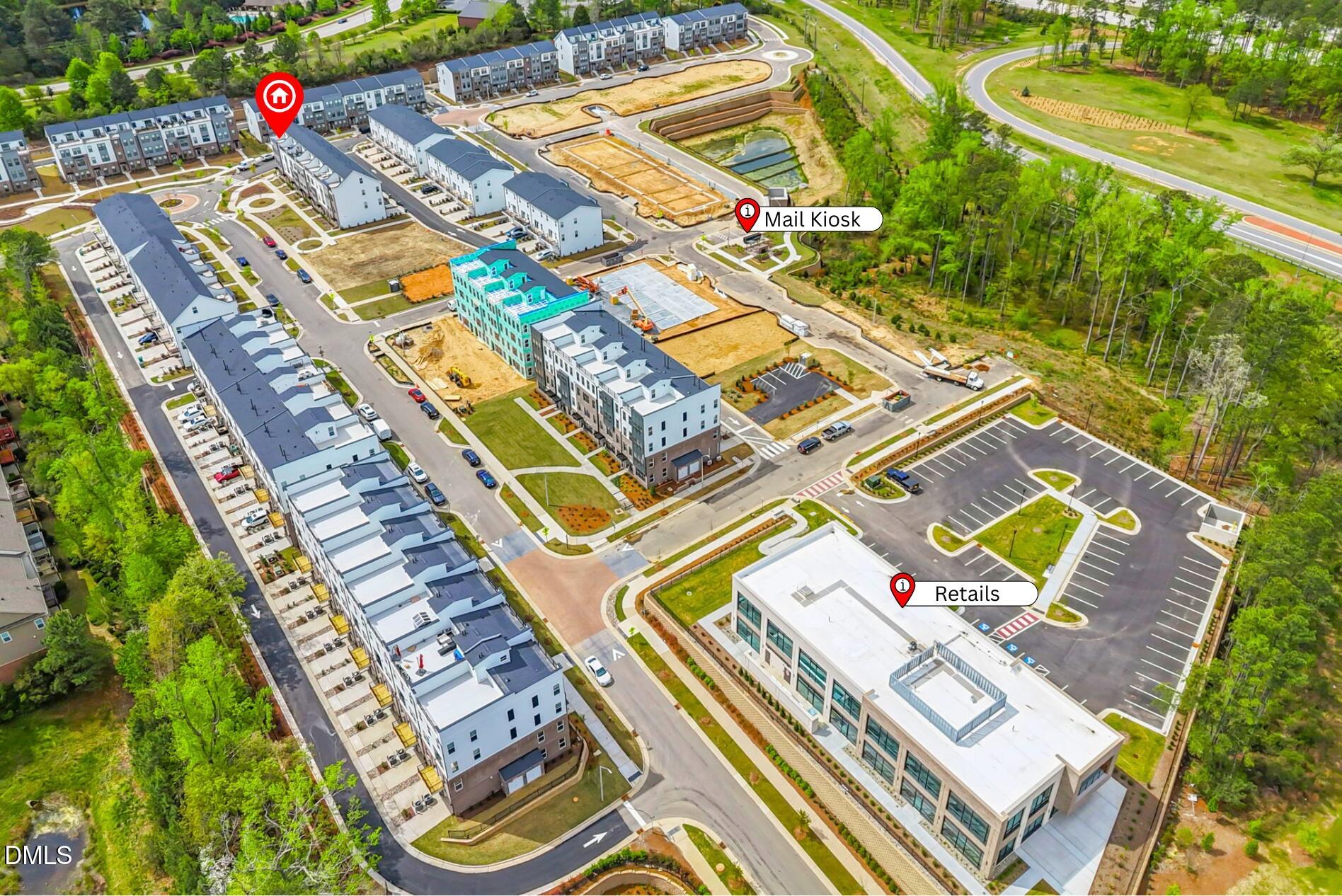 501 Hedrick Ridge Road Cary, NC 27519 - Photo 45 of 47 aerial view of a city
