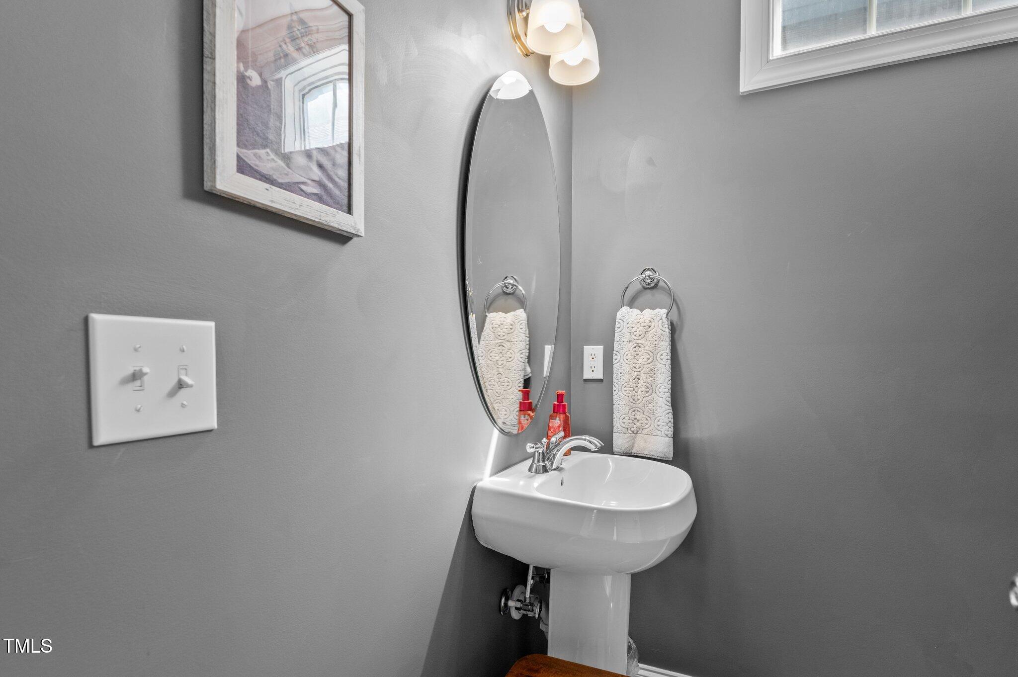 1209 Harp Street Raleigh, NC 27604 - Photo 13 of 39 a bathroom with a sink and mirror