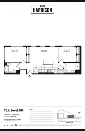 $4,195 | 600 Harrison Street, Unit 603, Hoboken, NJ 07030