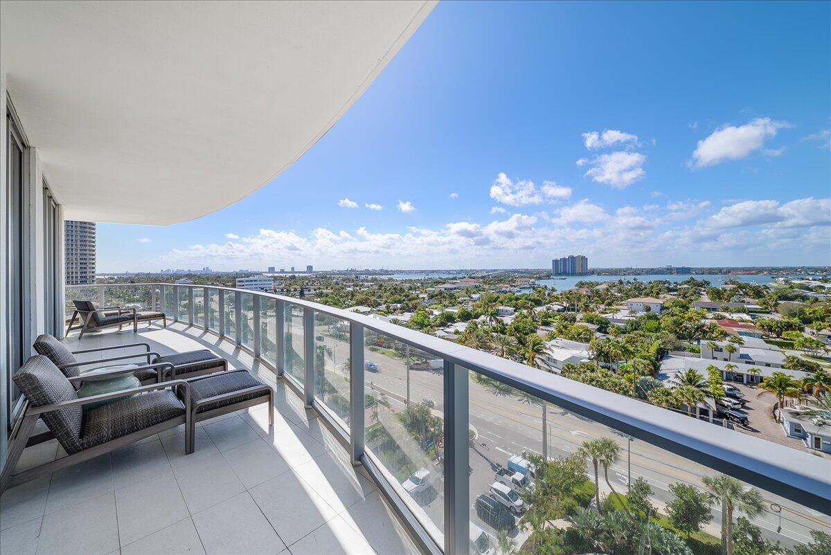 3100 North Ocean Drive, Unit P905 Singer Island, FL 33404 - Photo 21 of 42 a view of balcony with furniture