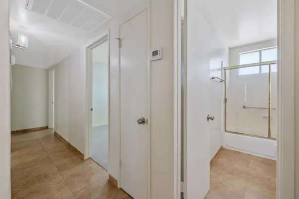 a view of bathroom with shower