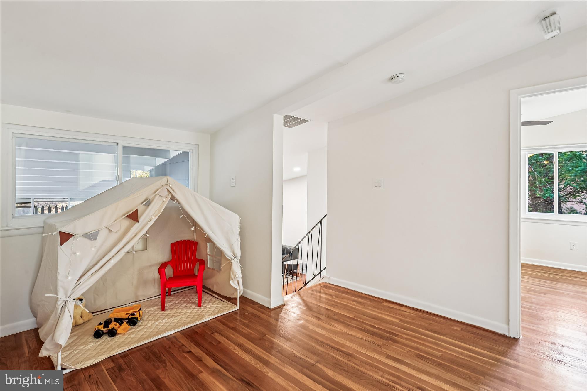 420 Lamberton Drive Silver Spring, MD 20902 - Photo 23 of 46 wooden floor & ceiling fan in a room