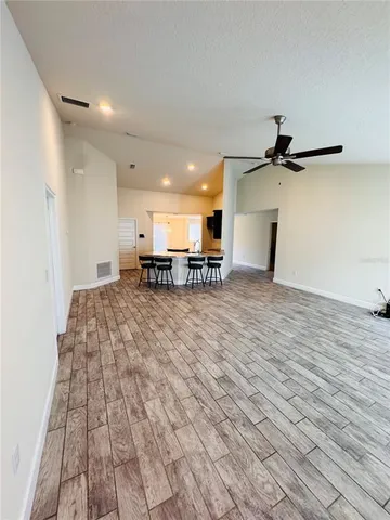 a backyard of a house