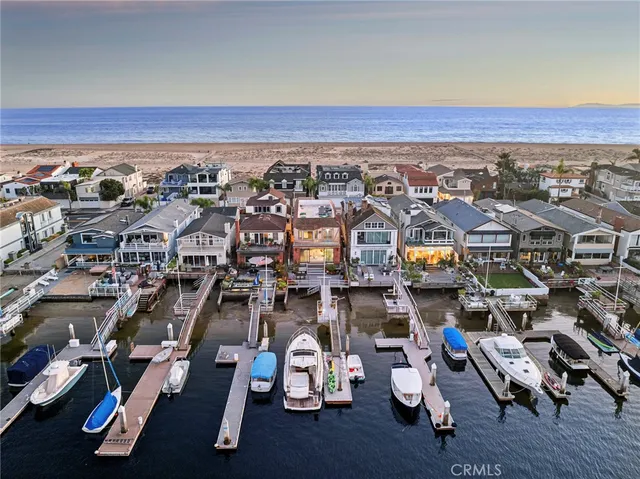 an aerial view of a parking space with city view