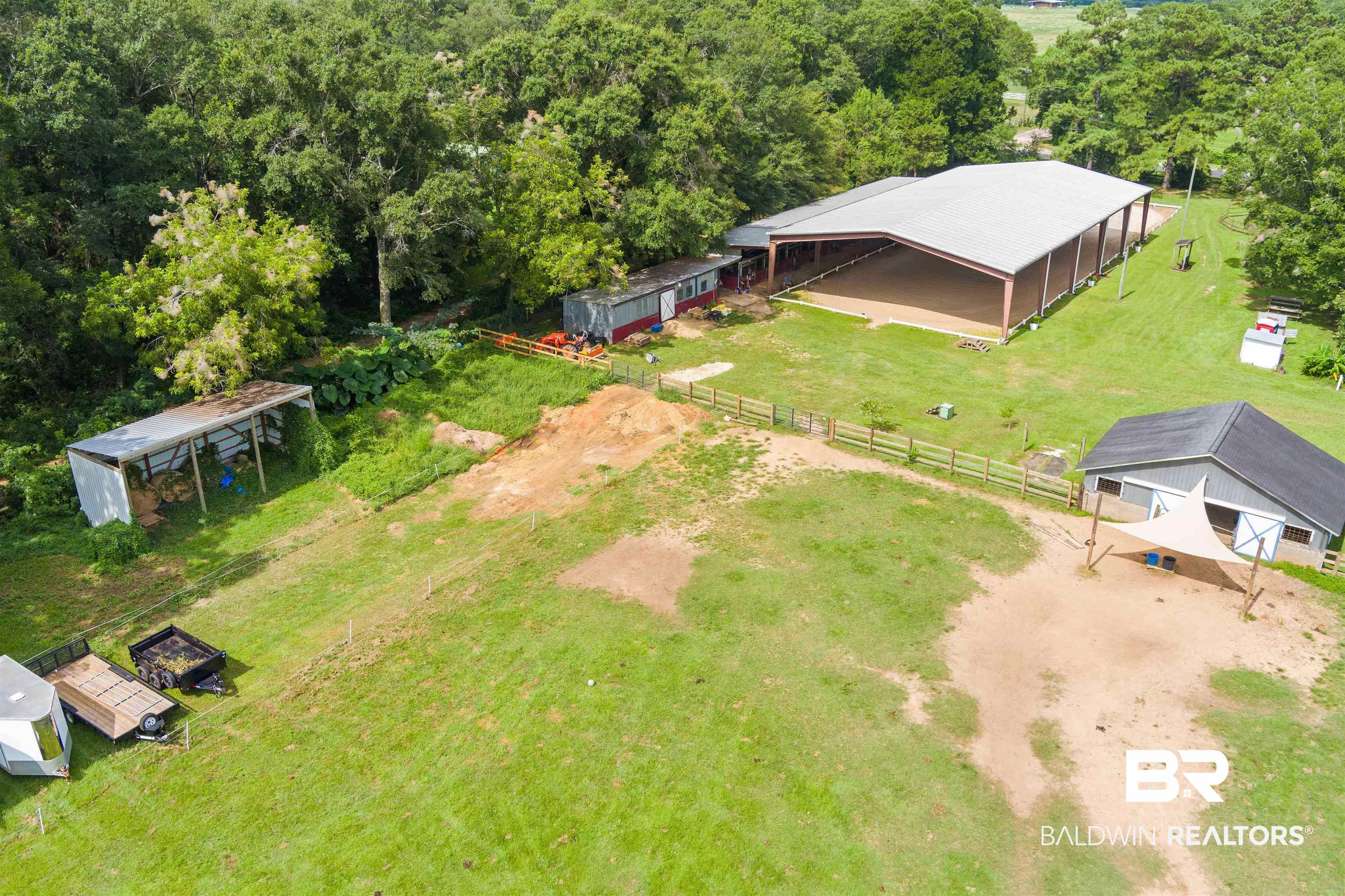 700 Eliza Jordan Road North Mobile, AL 36608 - Photo 39 of 44 Overview of rural landscape featuring a forest