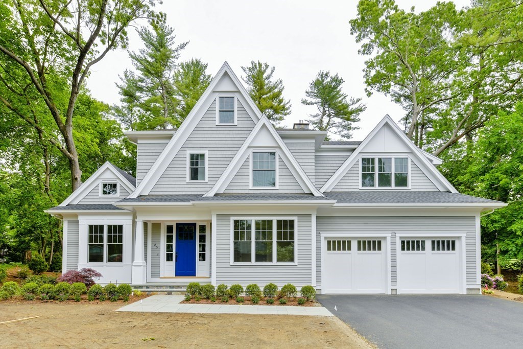 Lot 25 Leewood Road Wellesley, MA 02482 - Photo 1 of 40 front view of a house with a yard