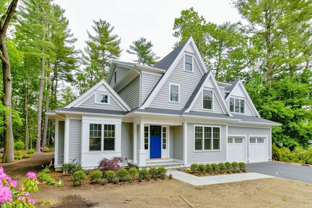Lot 25 Leewood Road Wellesley, MA 02482 - Photo 3 of 40 a front view of a house with garden