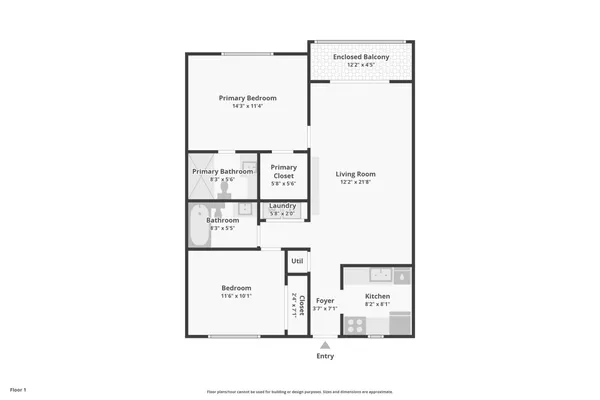 $2,000 | 7940 Northwest 50th Street, Unit 203, Lauderhill, FL 33351