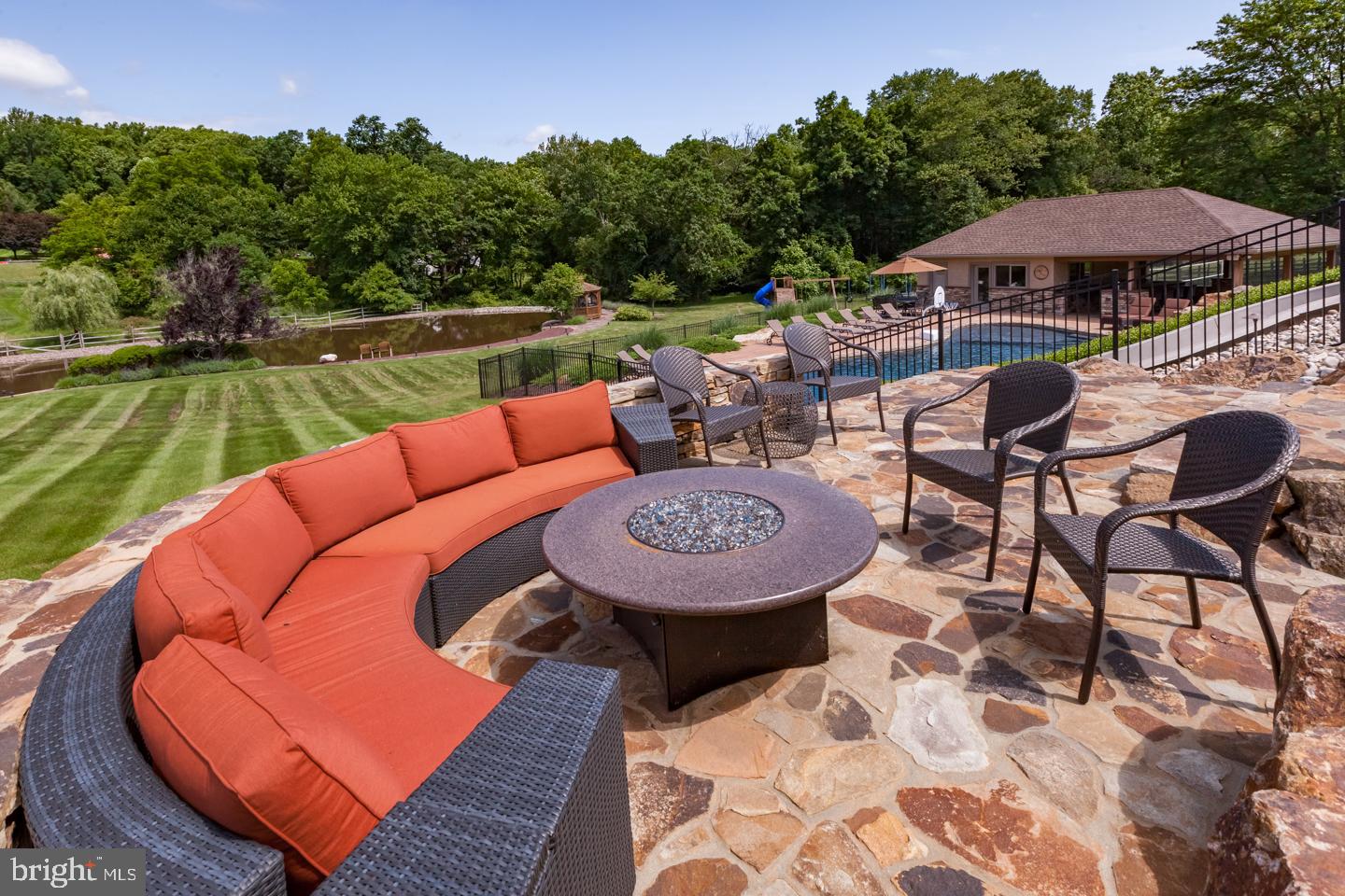 2439 Malehorn Road Chester Springs, PA 19425 - Photo 27 of 29 Sitting Area with Gas Fire-pit