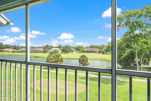 a view of a city from a balcony