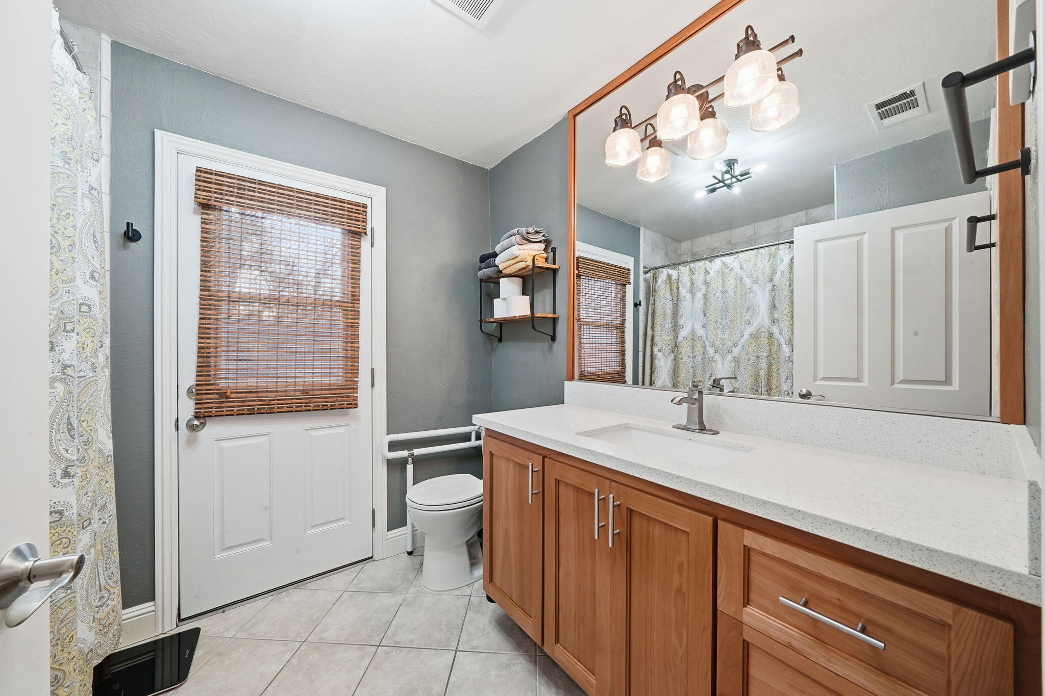 19690 Harp Road Cottonwood, CA 96022 - Photo 19 of 97 a bathroom with a sink a vanity and mirror