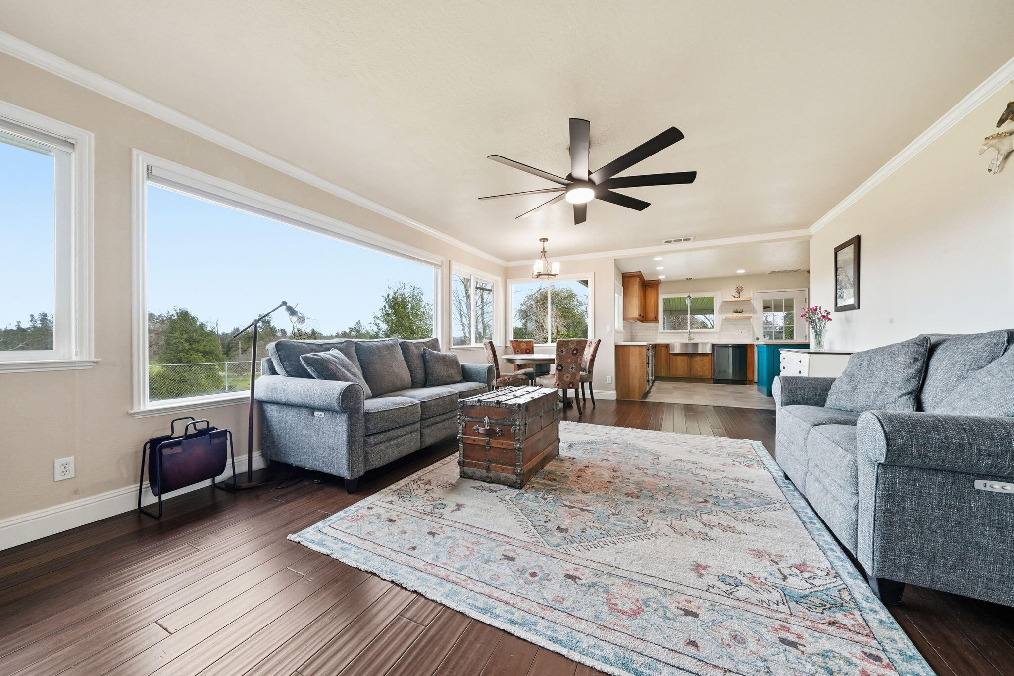 19690 Harp Road Cottonwood, CA 96022 - Photo 33 of 97 a living room with furniture and a large window