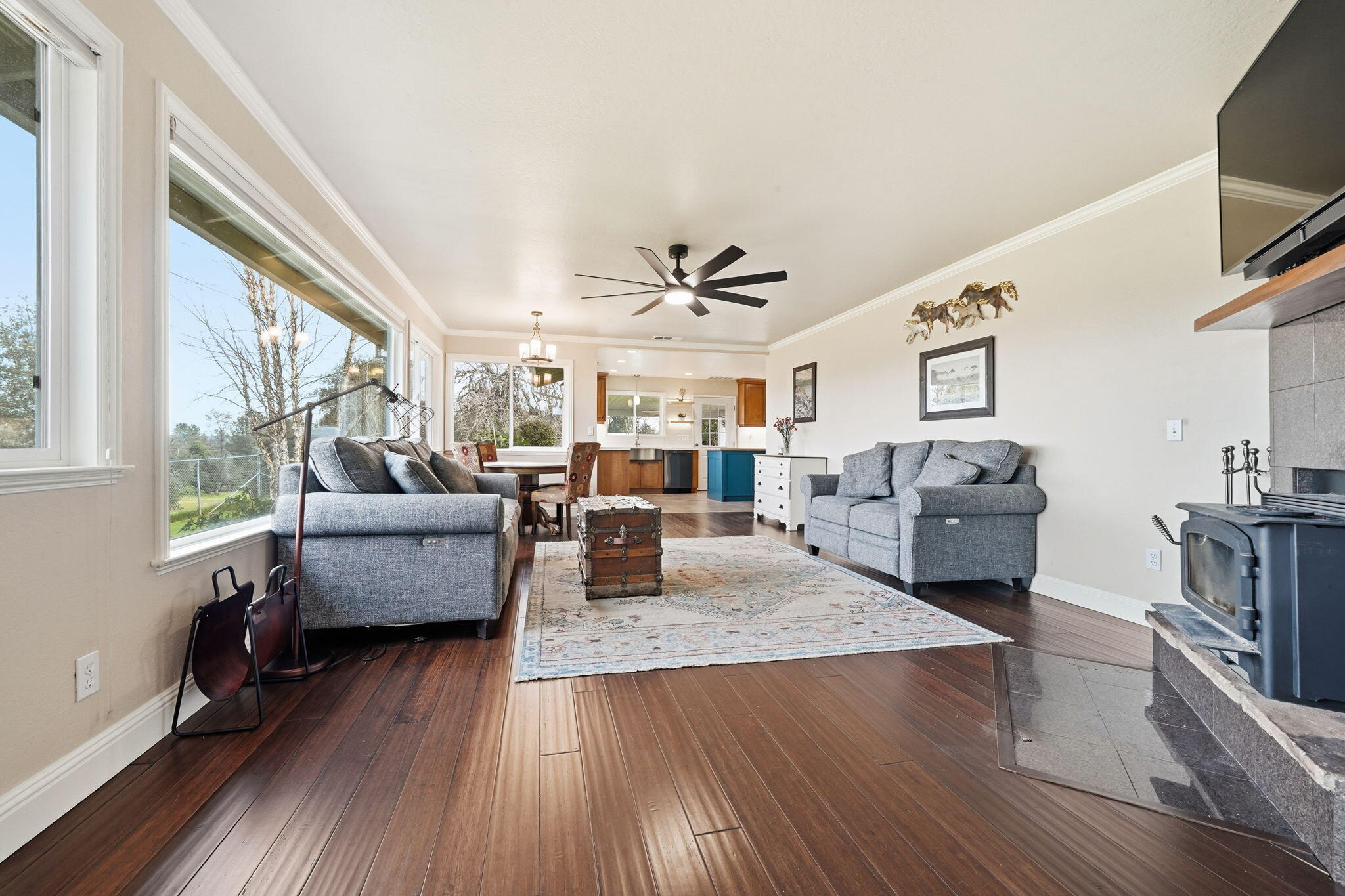 19690 Harp Road Cottonwood, CA 96022 - Photo 6 of 97 a living room with furniture and a large window