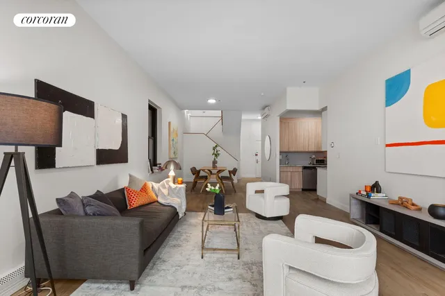 a black and white photo of a room