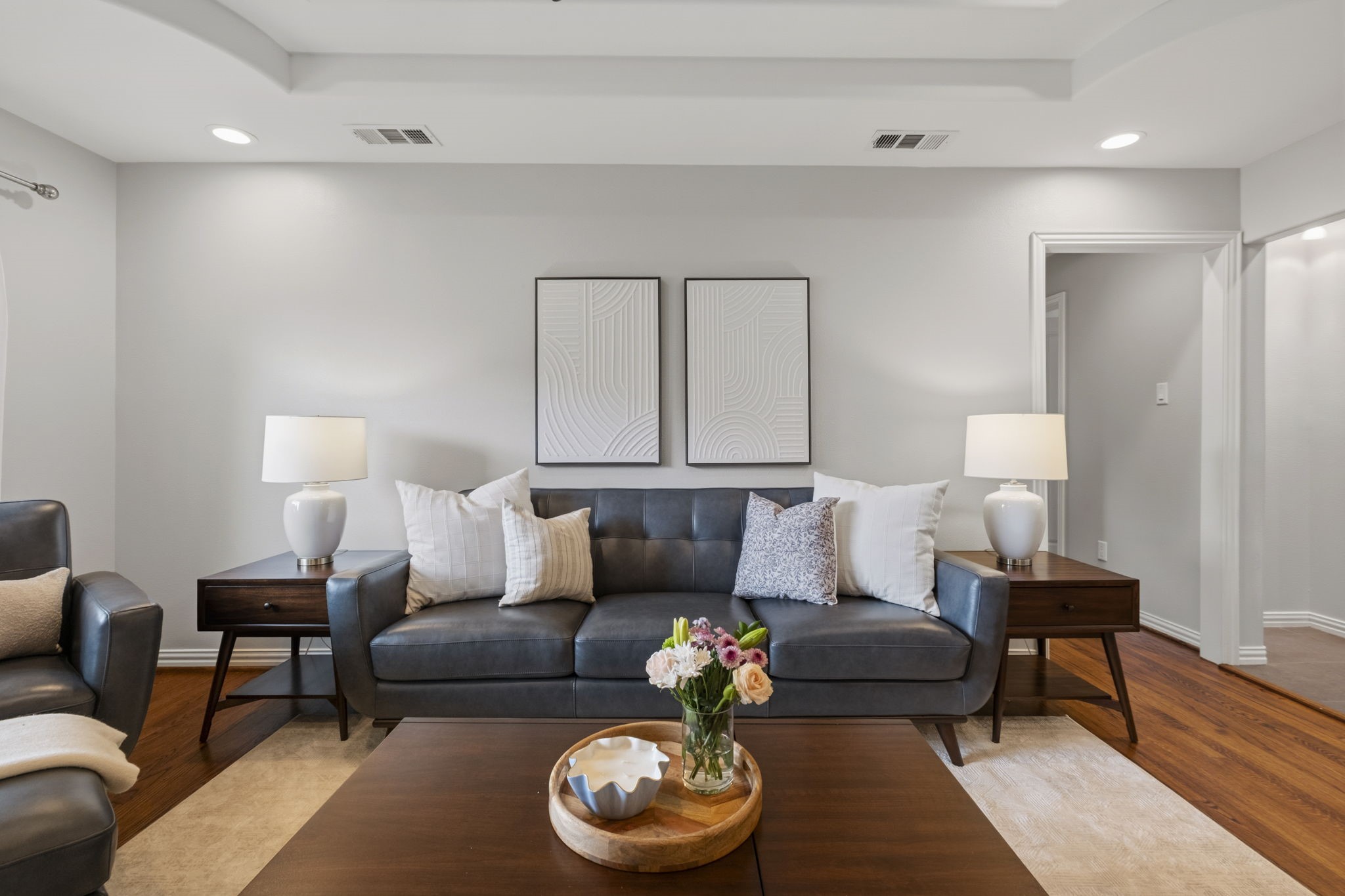 4733 Carleen Road Houston, TX 77092 - Photo 5 of 22 Thoughtfully updated with modern fixtures and fresh paint, the living room feels both stylish and comfortable.