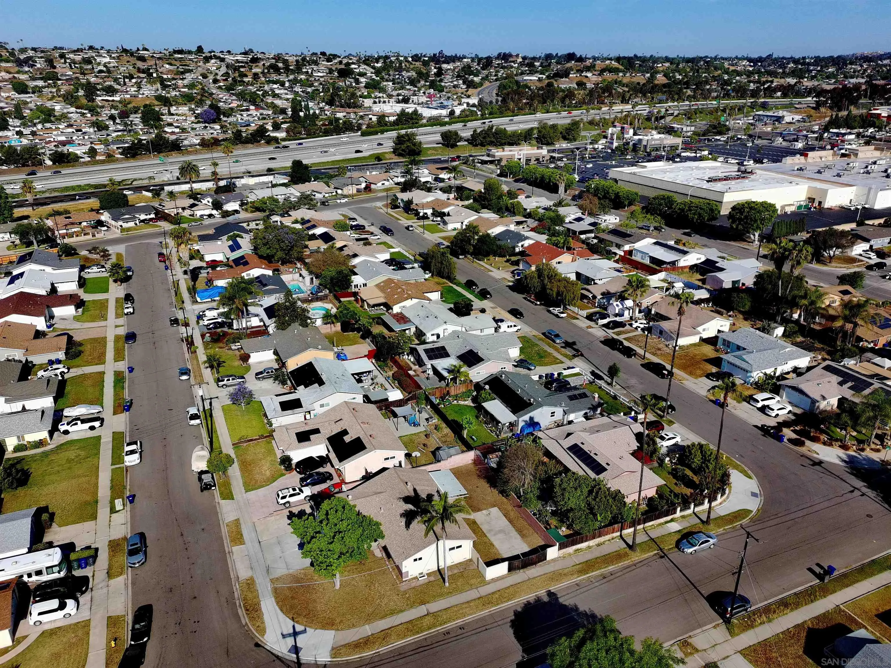 8766 Kelso Street Spring Valley, CA 91977 - Photo 44 of 44 an aerial view of residential houses with outdoor space