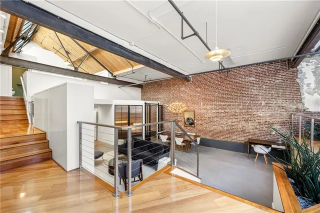 a bedroom with a bed in it