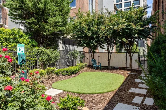 front view of an buildings with a street