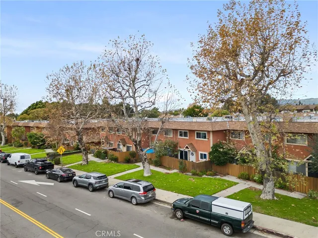 a car parked in front of a house