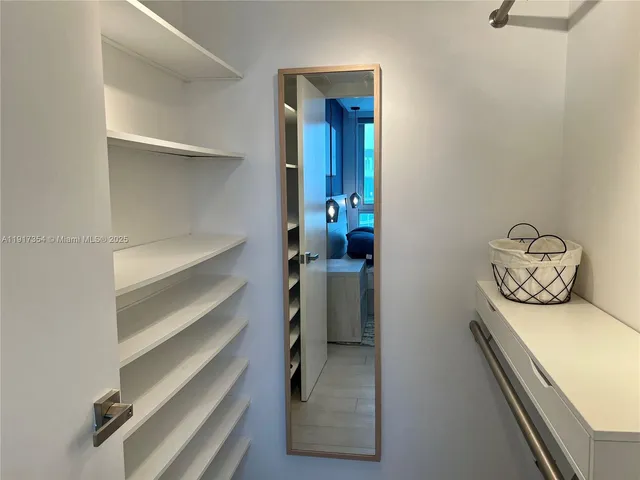 a view of walk in closet