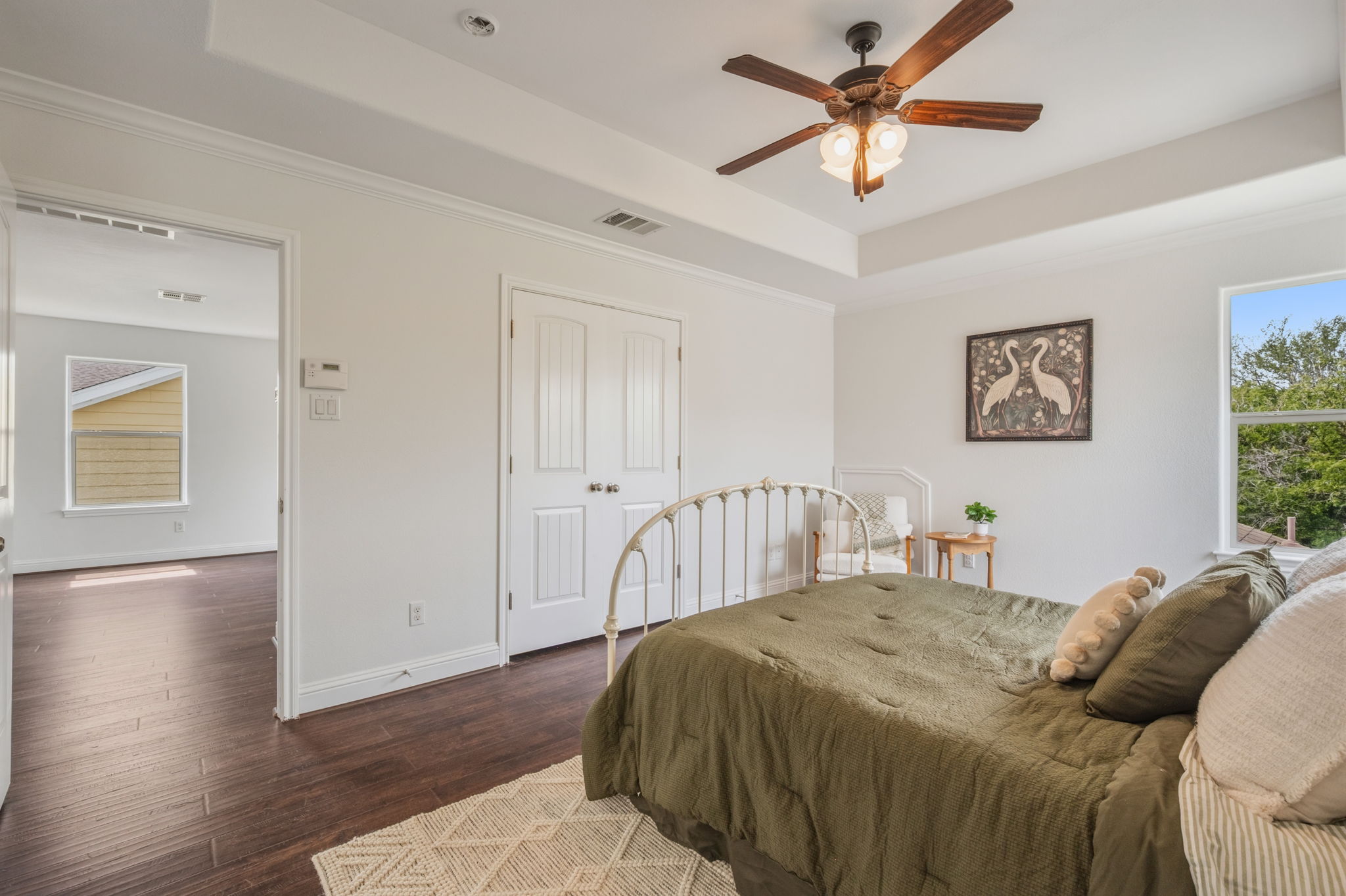 6004 Whipple Way Austin, TX 78745 - Photo 24 of 40 Primary bedroom looking into upstairs living room