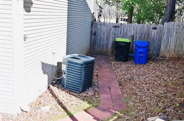 a view of outdoor space with chairs