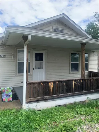 a front view of a house
