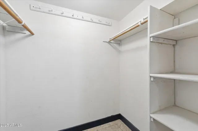 a view of walk in closet