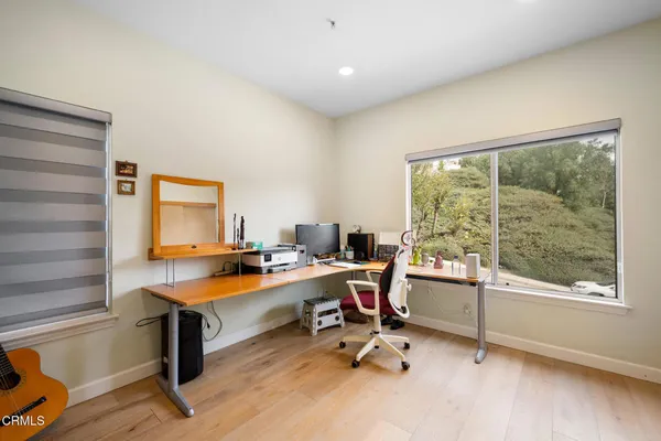 a view of a workspace with a window