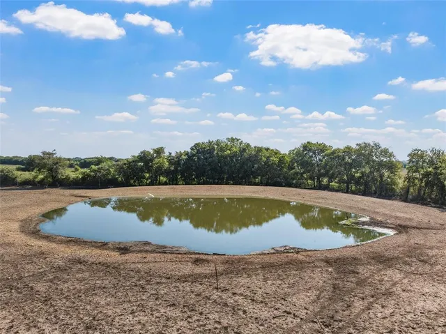 a view of a swimming pool with a yard