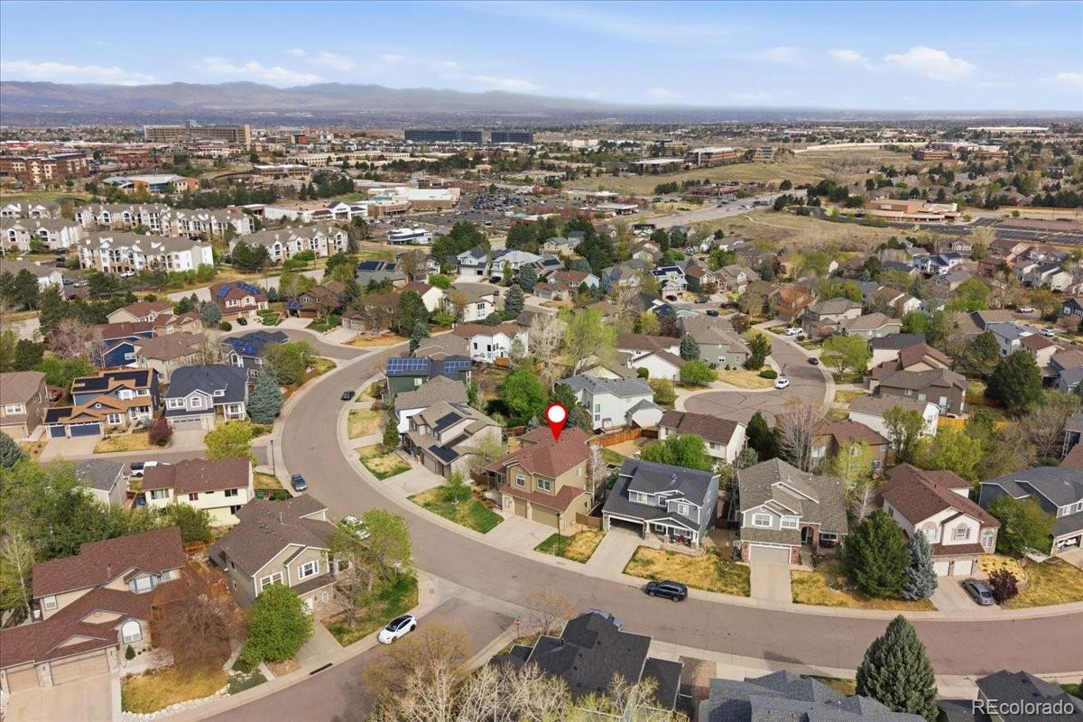 9477 Burgundy Circle Highlands Ranch, CO 80126 - Photo 48 of 50 an aerial view of a city
