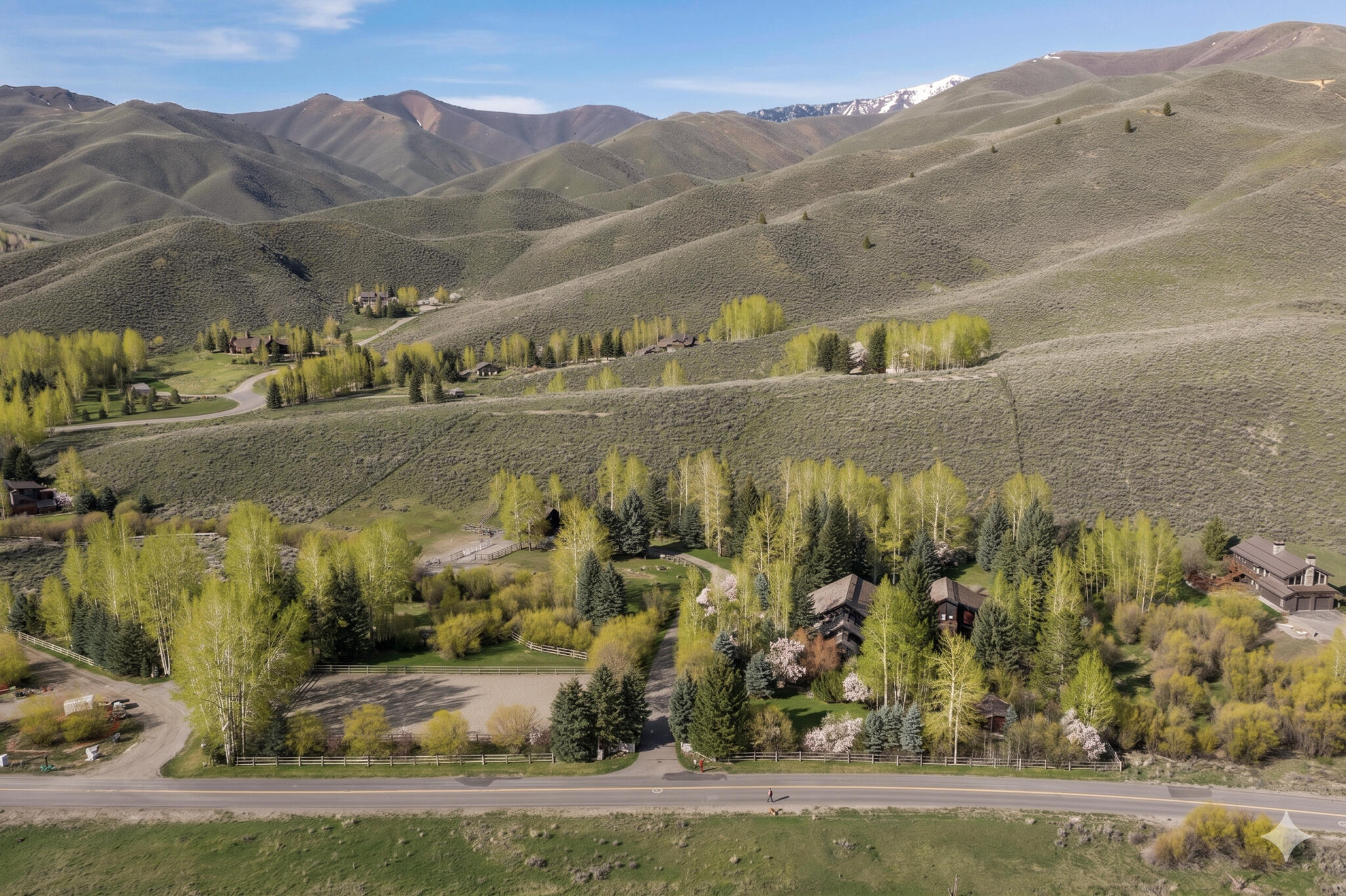 419 Juniper Road Sun Valley, ID 83353 - Photo 37 of 44 Spring aerial