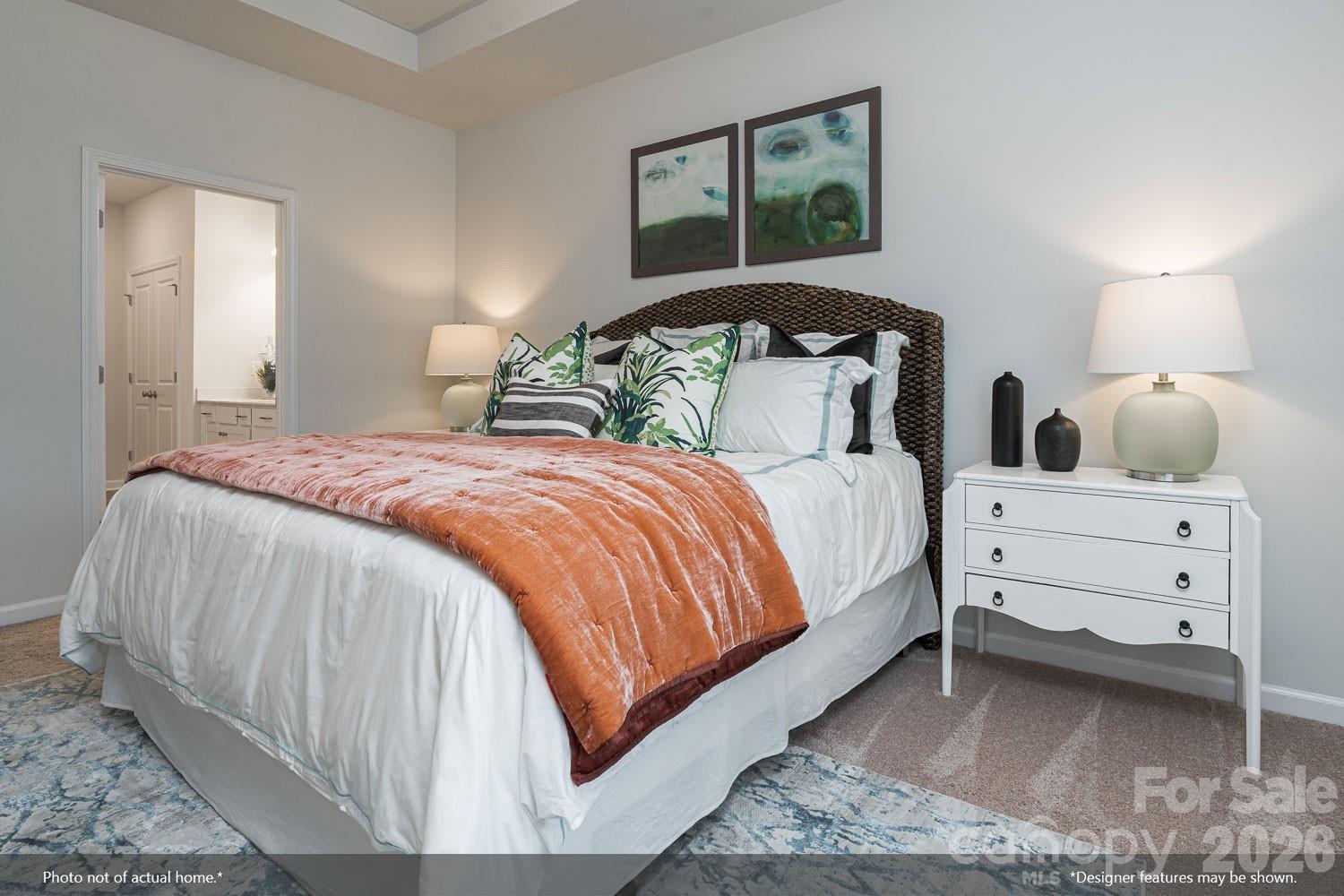 204 Rodeo Drive, Unit 26 Shelby, NC 28150 - Photo 12 of 19 a bedroom with a bed and lamp