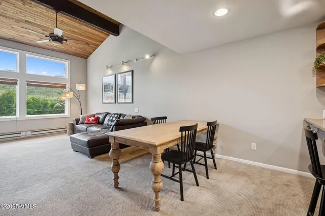 a living room with furniture and window