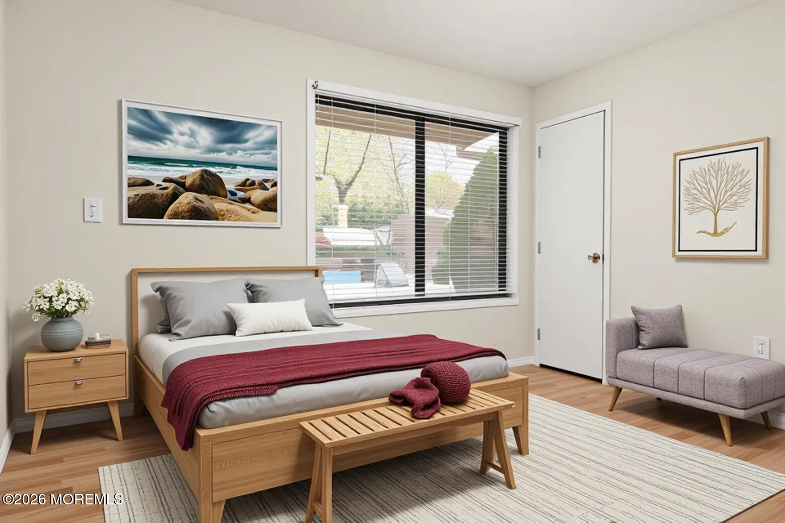 109 Lexington Court Red Bank, NJ 07701 - Photo 33 of 62 a bedroom with a bed and wooden floor