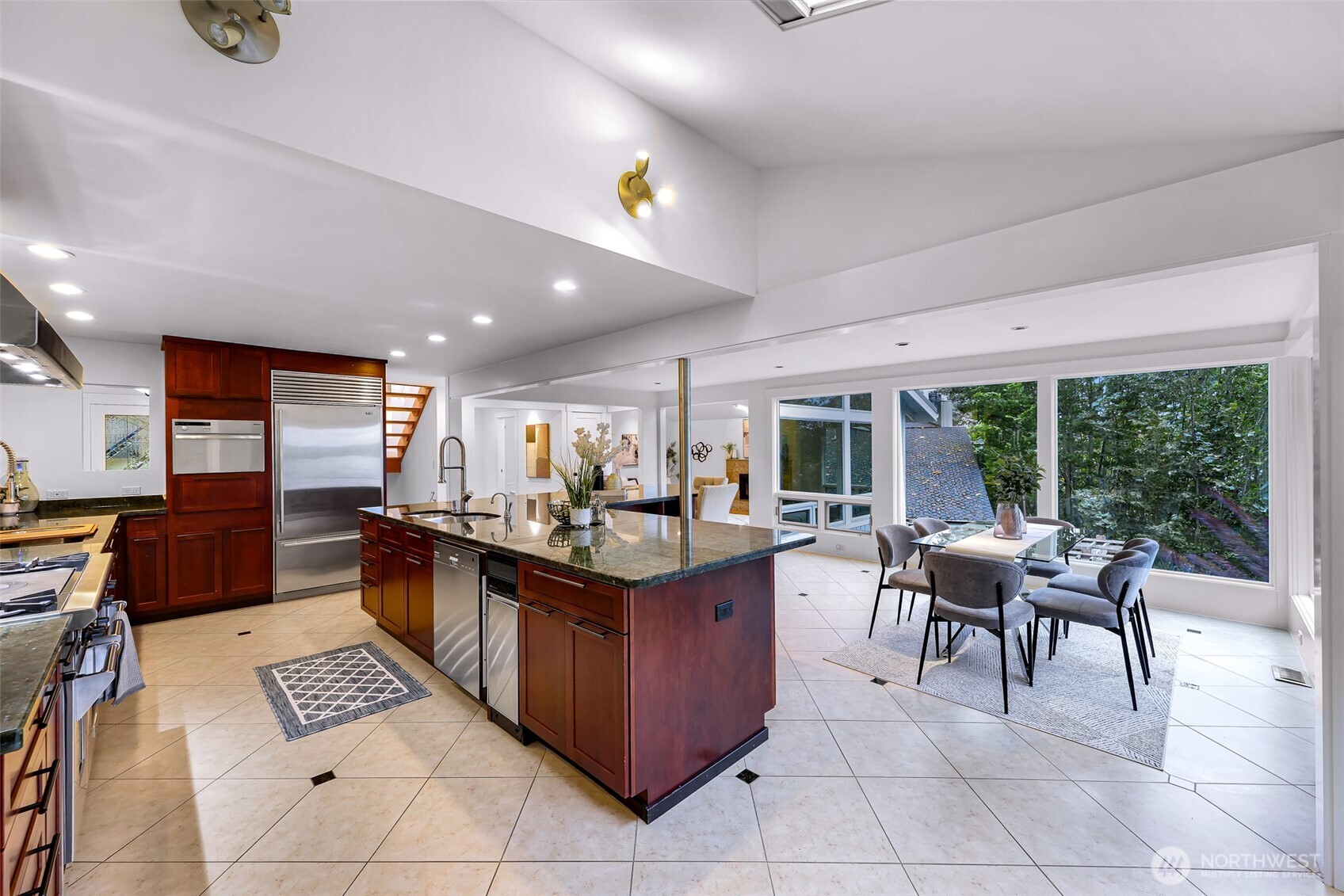 8449 West Mercer Way Mercer Island, WA 98040 - Photo 10 of 40 a kitchen with granite countertop lots of counter top space