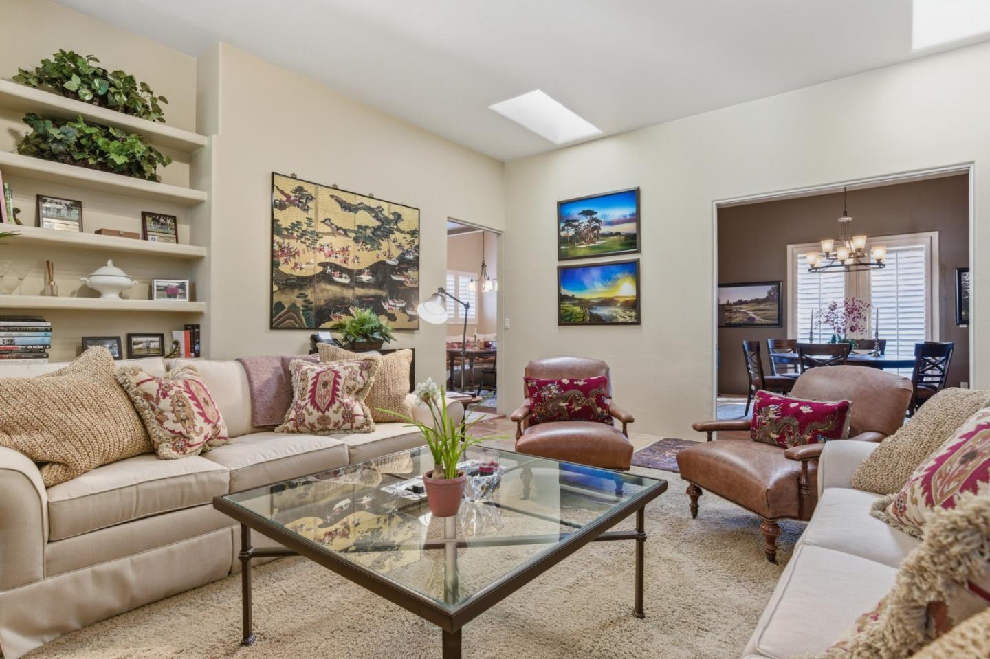 1155 Lookout Road Pebble Beach, CA 93953 - Photo 14 of 33 a living room with furniture and painting on the wall