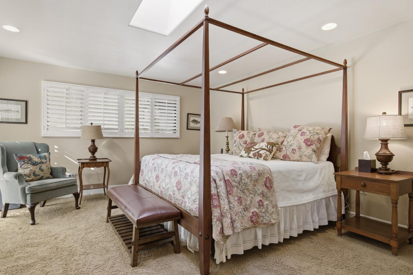 1155 Lookout Road Pebble Beach, CA 93953 - Photo 20 of 33 a bedroom with a bed and a couch