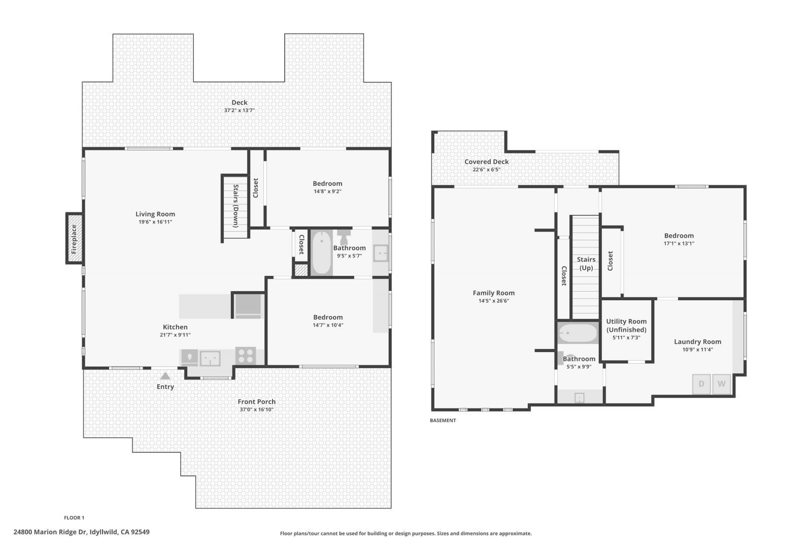 24800 Marion Ridge Drive Idyllwild, CA 92549 - Photo 41 of 42 Floorplan