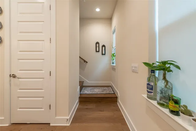 a view of a storage and utility room with washer and dryer