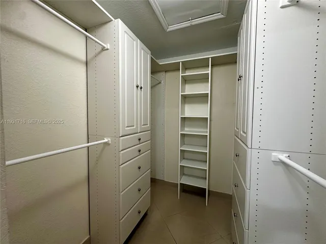 a view of walk in closet
