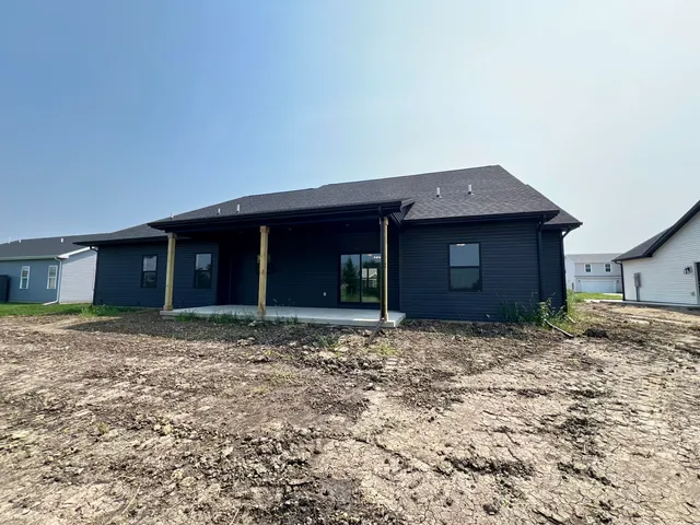 a front view of a house