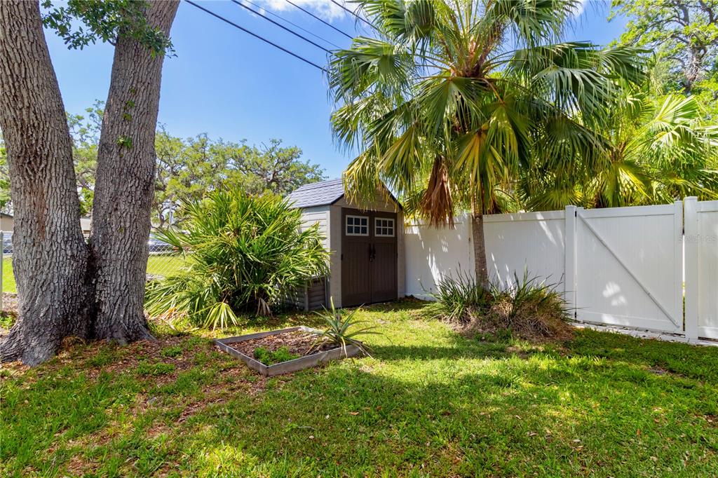 5596 100th Way North St. Petersburg, FL 33708 - Photo 36 of 67 a view of a yard in front of a house with large tree